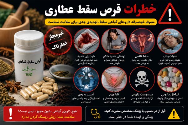 خطرات قرص سقط عطاری